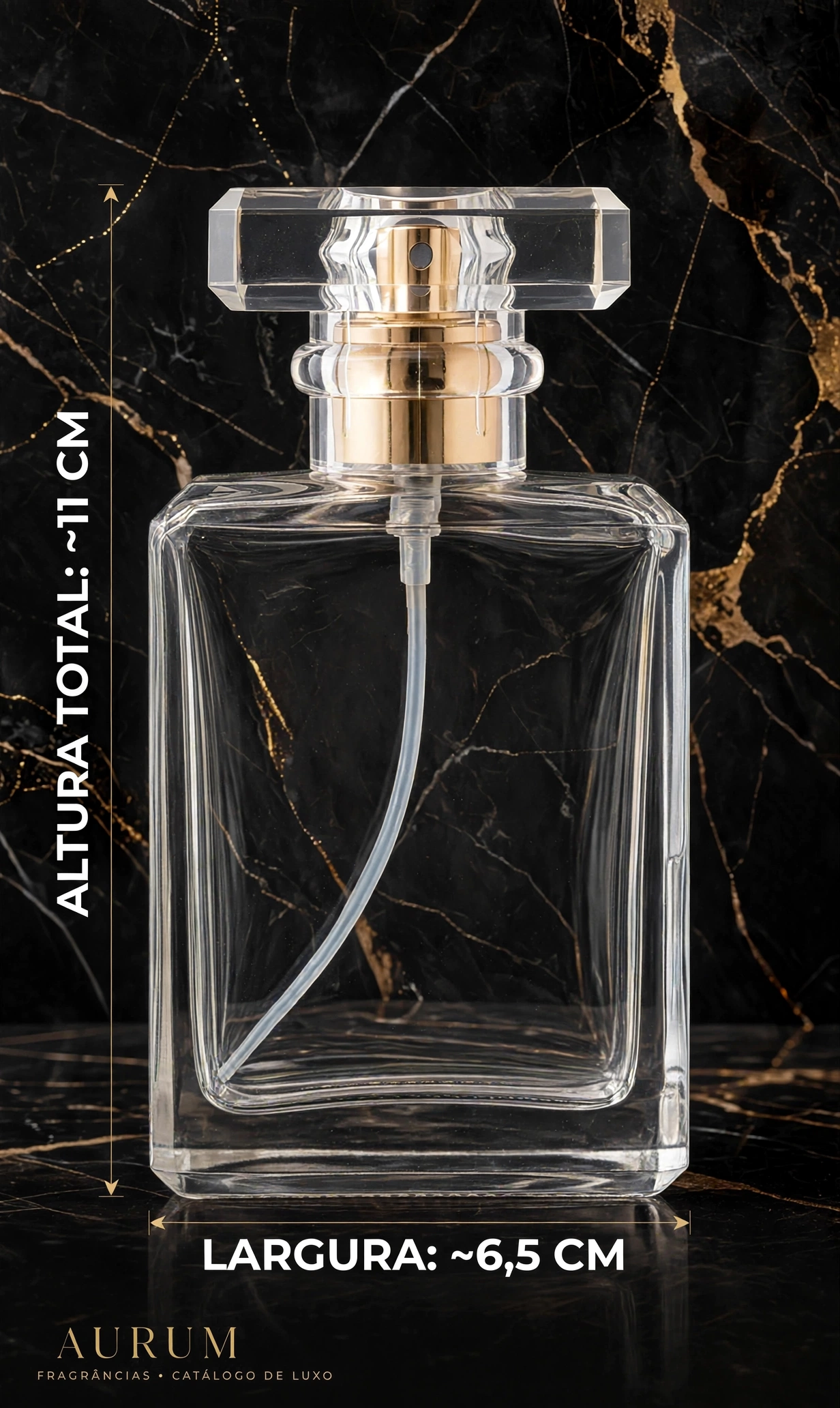Frasco Aurum de 100ml - Masculino